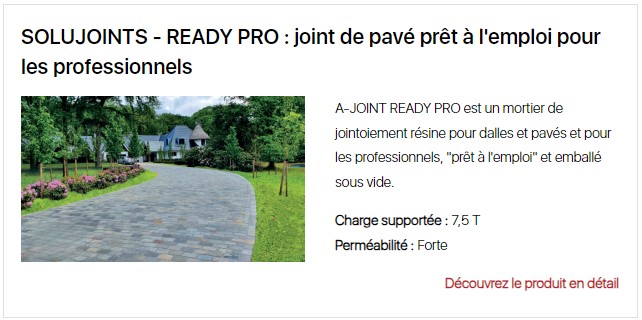 fiche produit mortier Ready Pro