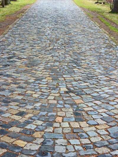 Allée en pavé