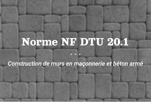 NF DTU 20.1